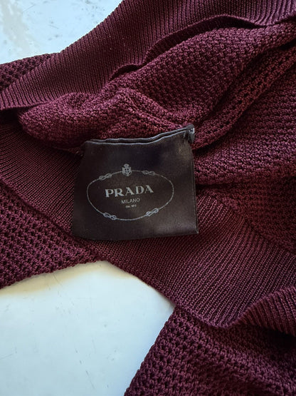 SS2015 Prada viscose mesh top