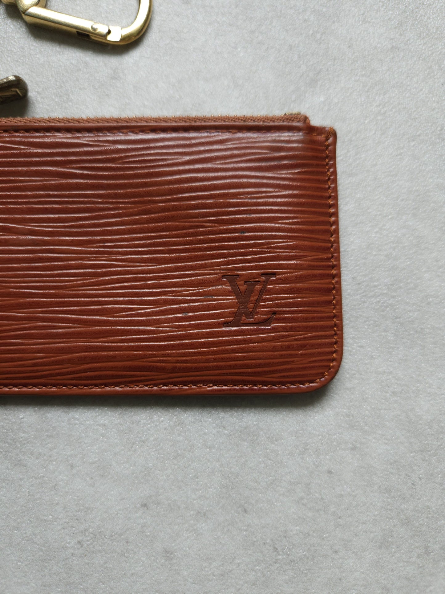 Vintage Louis Vuitton epi leather pochette cle