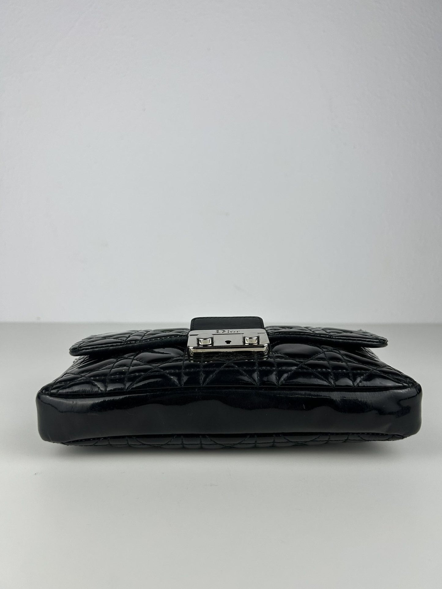 Miss Dior Promenade cannage patent leather handbag woc