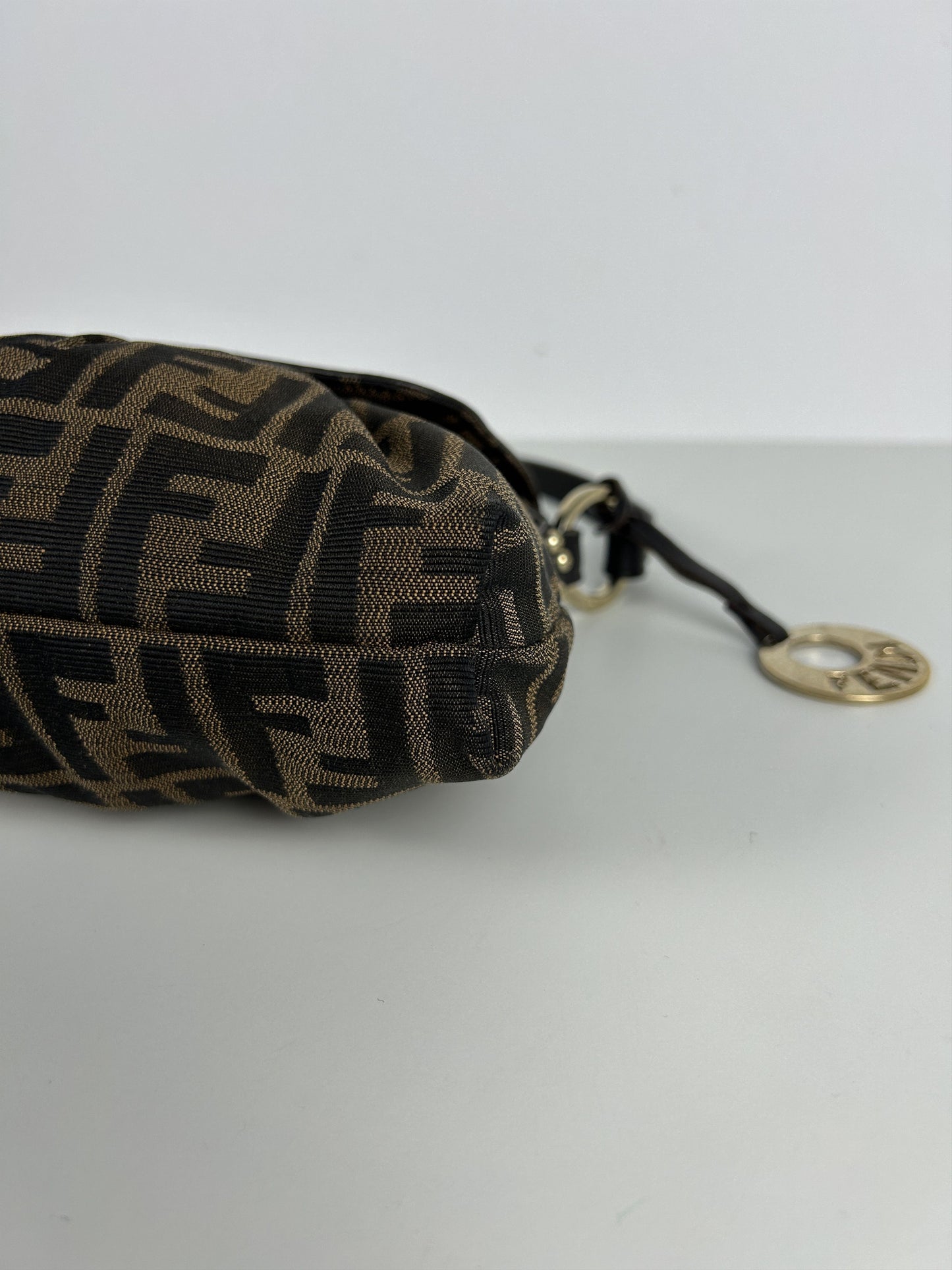 Fendi zucca monogram canvas chef bag baguette