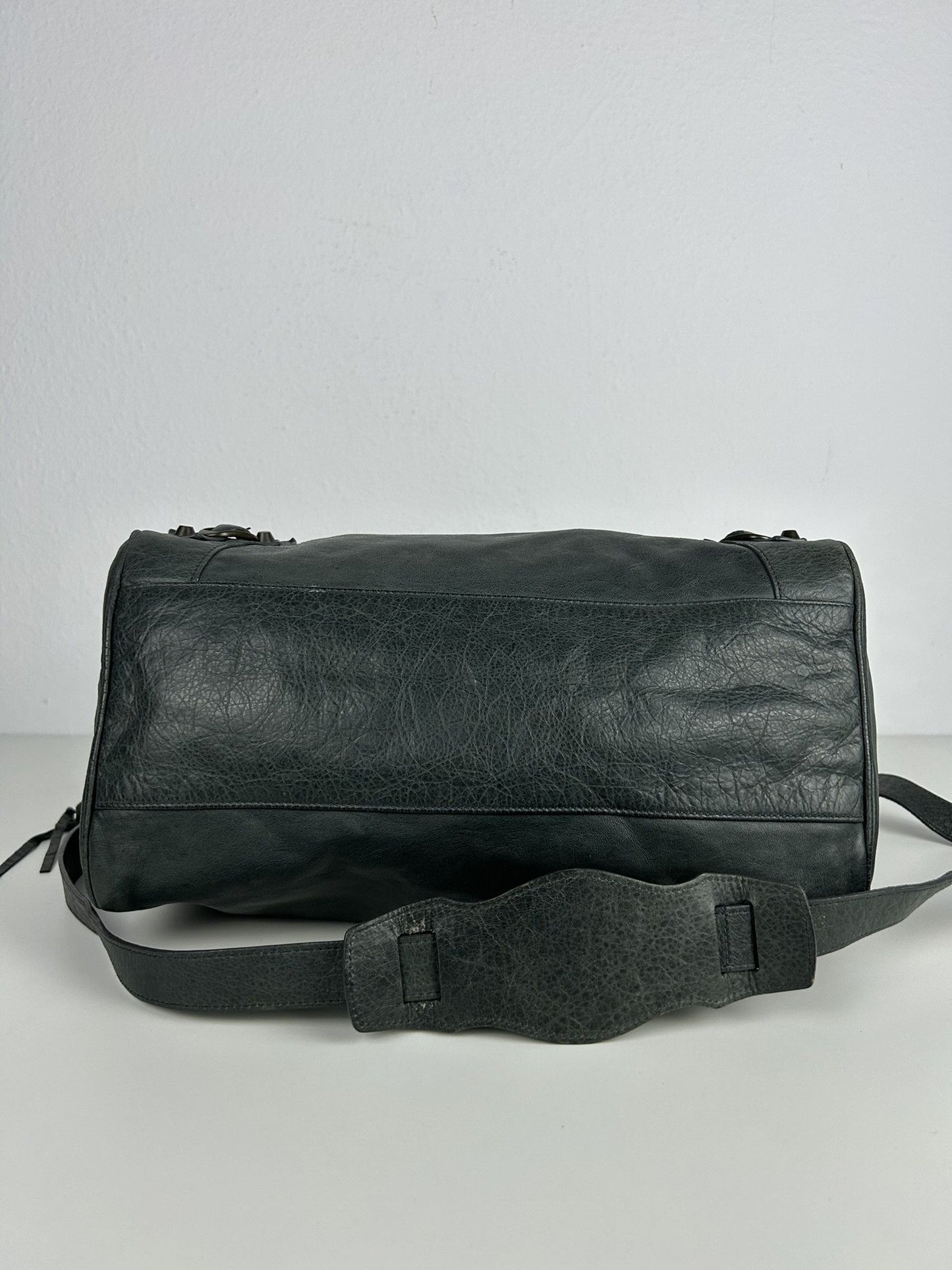 Balenciaga classic hardware city velo bag in dark green