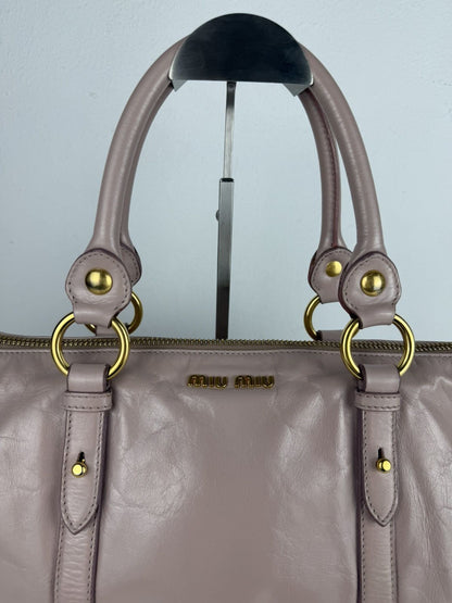 Miu Miu vitello top zip tote bag