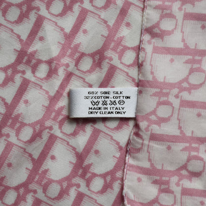 Dior trotter silk & cotton mini scarf pink John galliano era