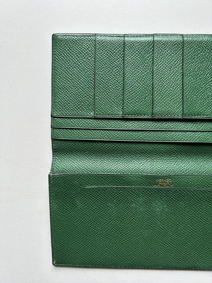 Vintage hermes osaka long bifold wallet