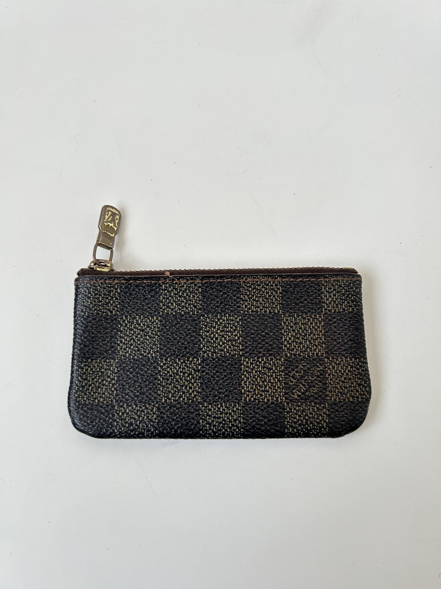Louis Vuitton damier ebene pochette cle coin/ key pouch