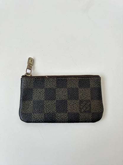 Louis Vuitton damier ebene pochette cle coin/ key pouch