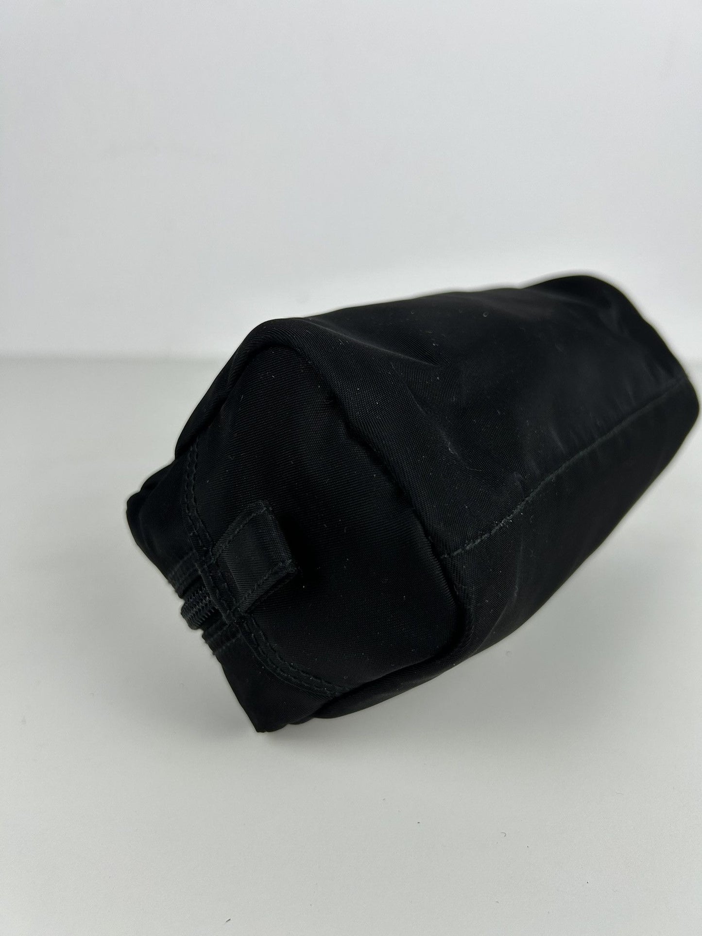 Prada nylon triangle logo mini pouch