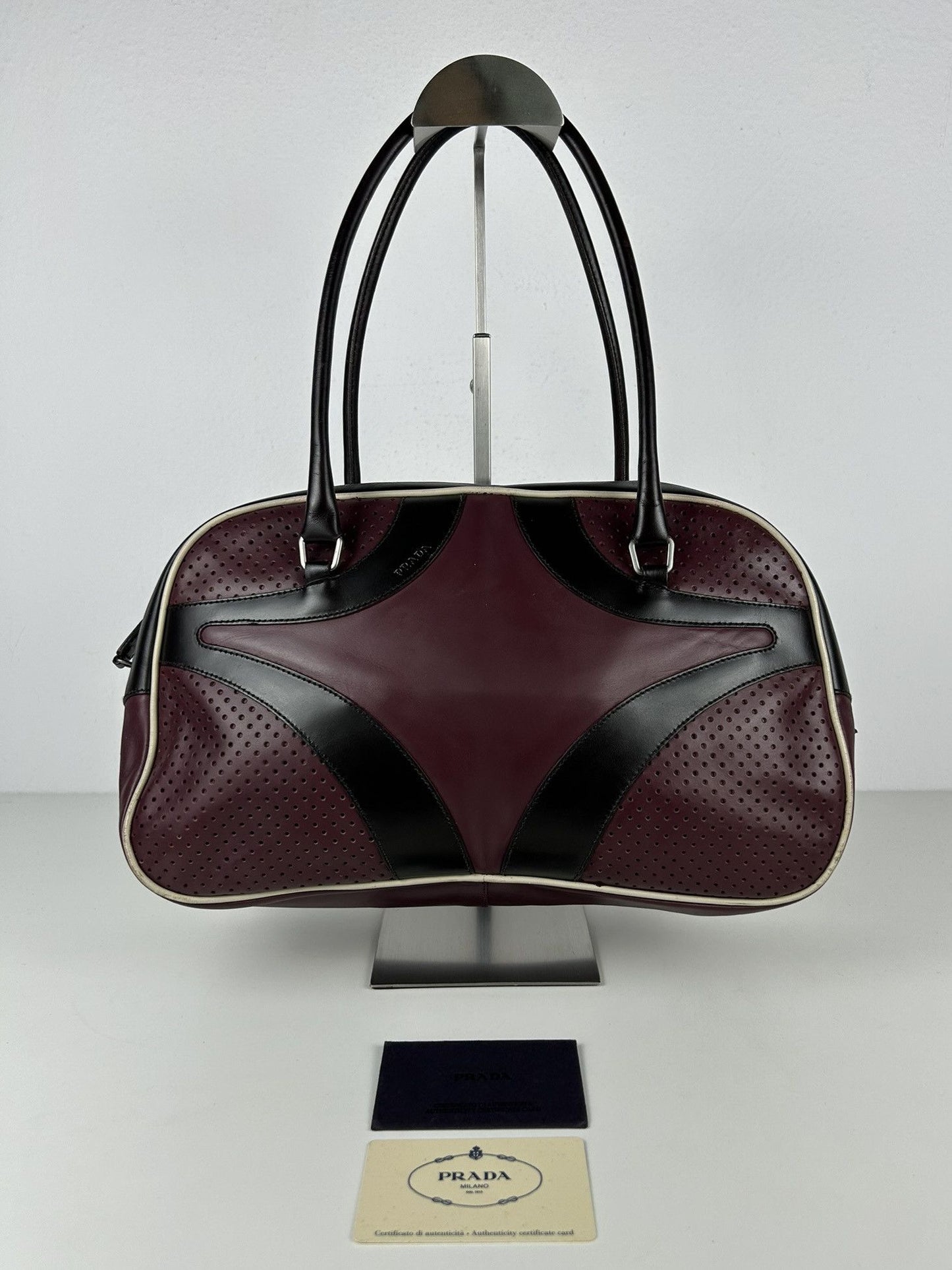 SS2000 prada runway bowling bag