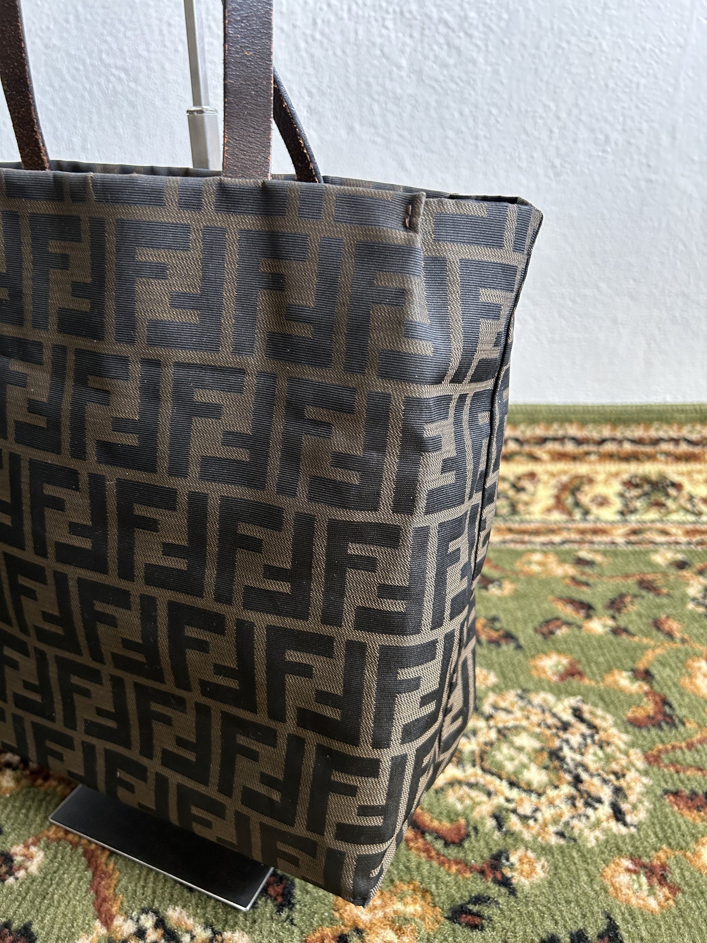 Vintage y2k fendi ff zucca monogram tote bag