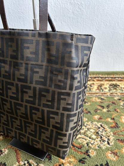 Vintage y2k fendi ff zucca monogram tote bag