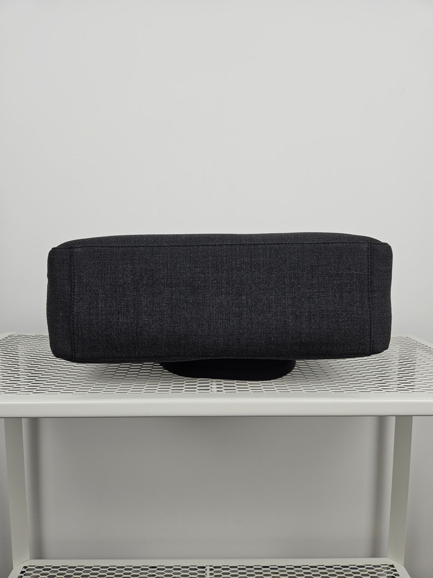 Archive AW1999 prada sport black tab wool and nylon tote bag