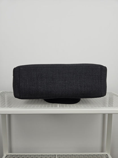 Archive AW1999 prada sport black tab wool and nylon tote bag