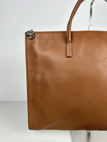 Longchamp leather laptop bag