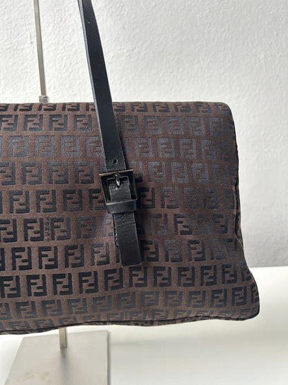 Fendi zucchino monogram canvas handbag