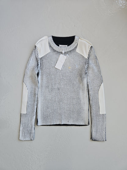 AW2018 Maison Margiela handpainted ribbed sweater