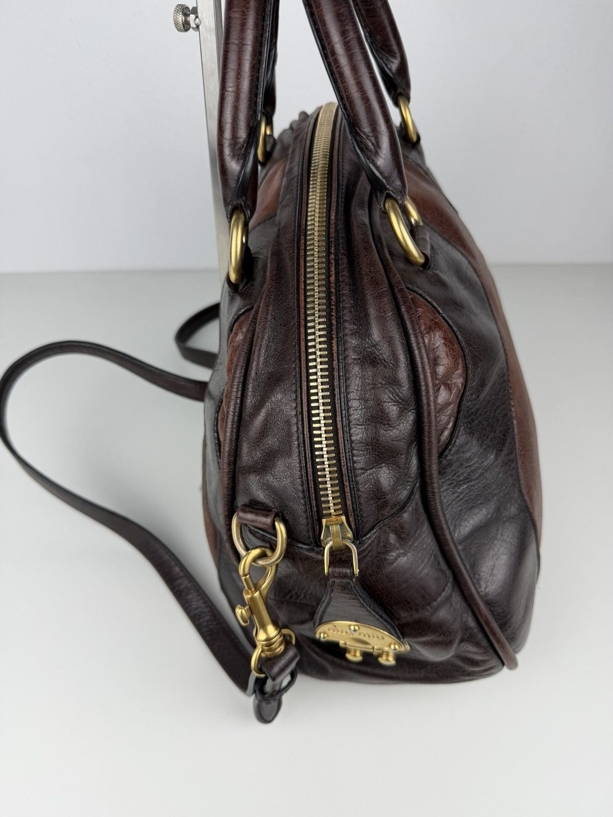 Miu Miu vitello leather bowling bag