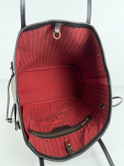 Louis Vuitton damier ebene neverfull mm tote bag