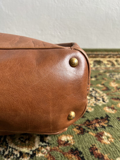 Vintage y2k miu miu leather top zip charm studded handbag