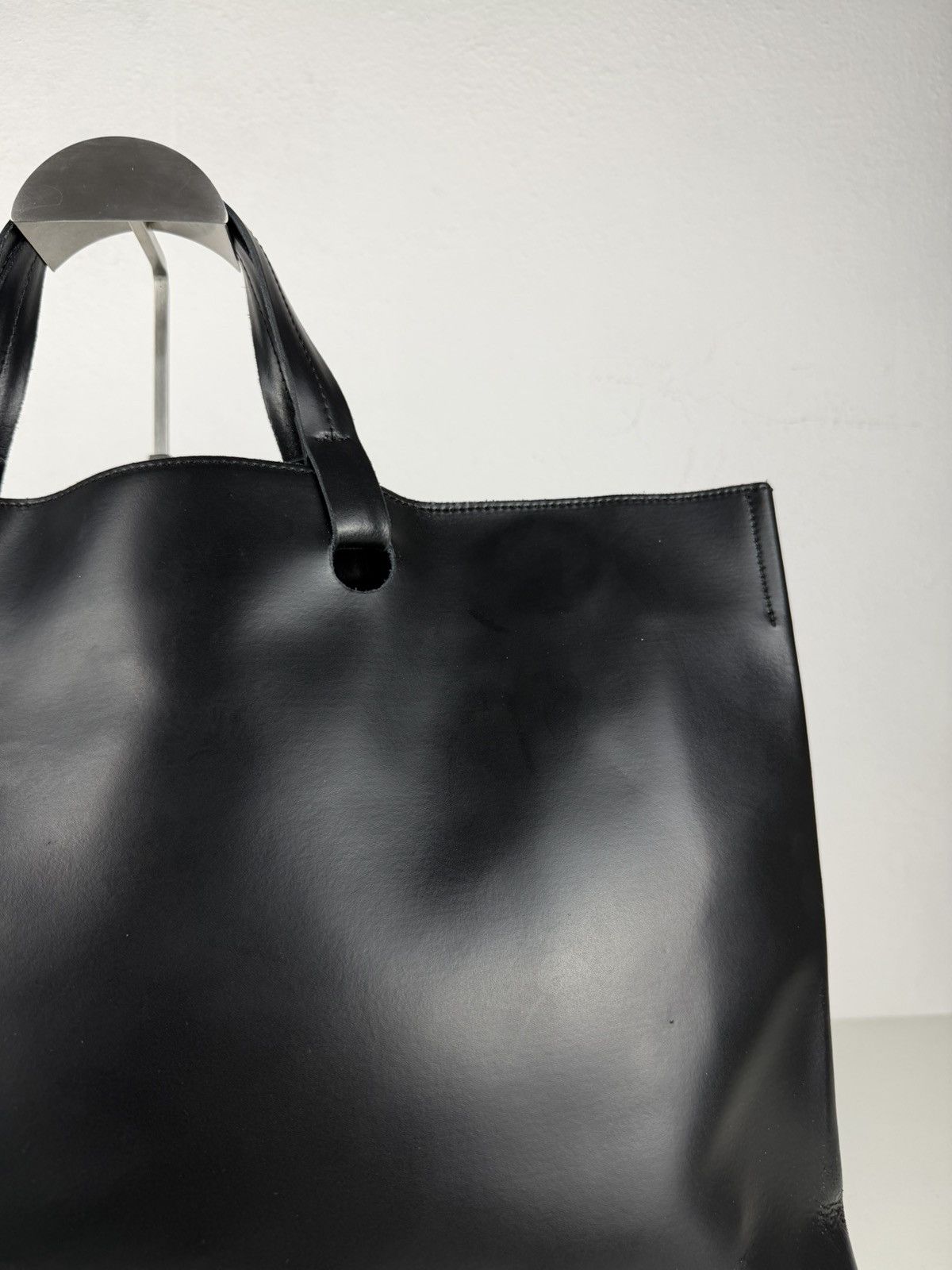 SS2000 Jean Paul Gaultier city panier leather tote bag