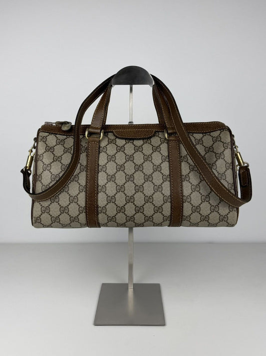 Vintage 70s Gucci monogram mini boston bag