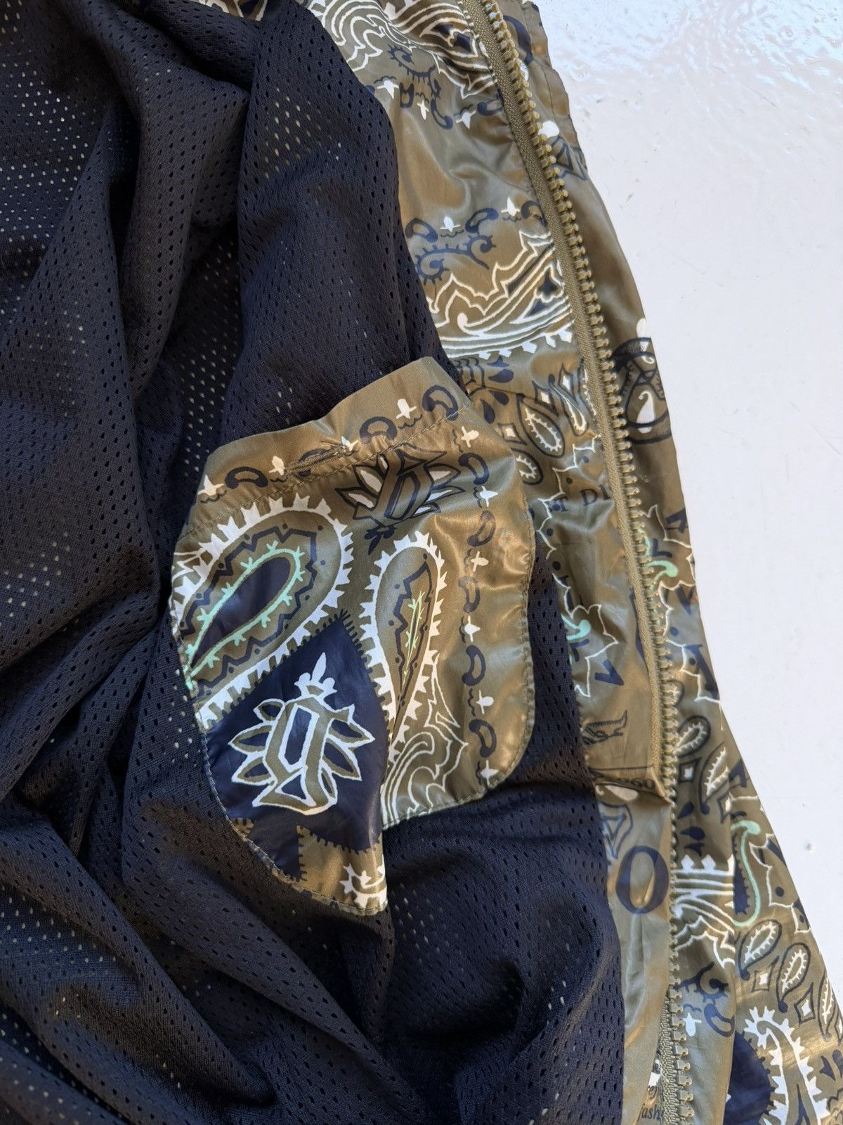 John Galliano newspaper print windbreaker jacket