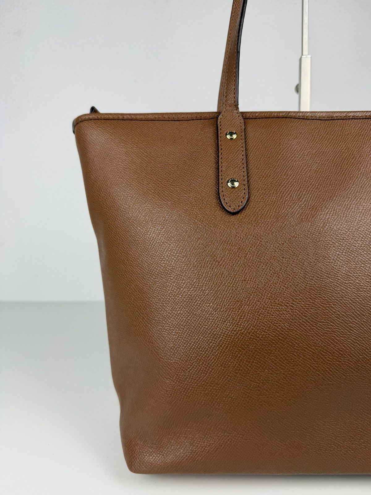 Coach crossgrain leather city tote bag