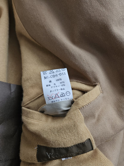 Yohji Yamamoto Y's double breasted reefer jacket peacoat