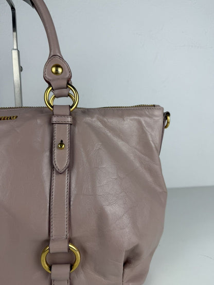 Miu Miu vitello top zip tote bag