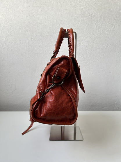 Balenciaga city bag in pumpkin spice