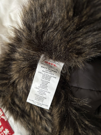 Archive y2k Miss Sixty faux fur lined hooded bomber