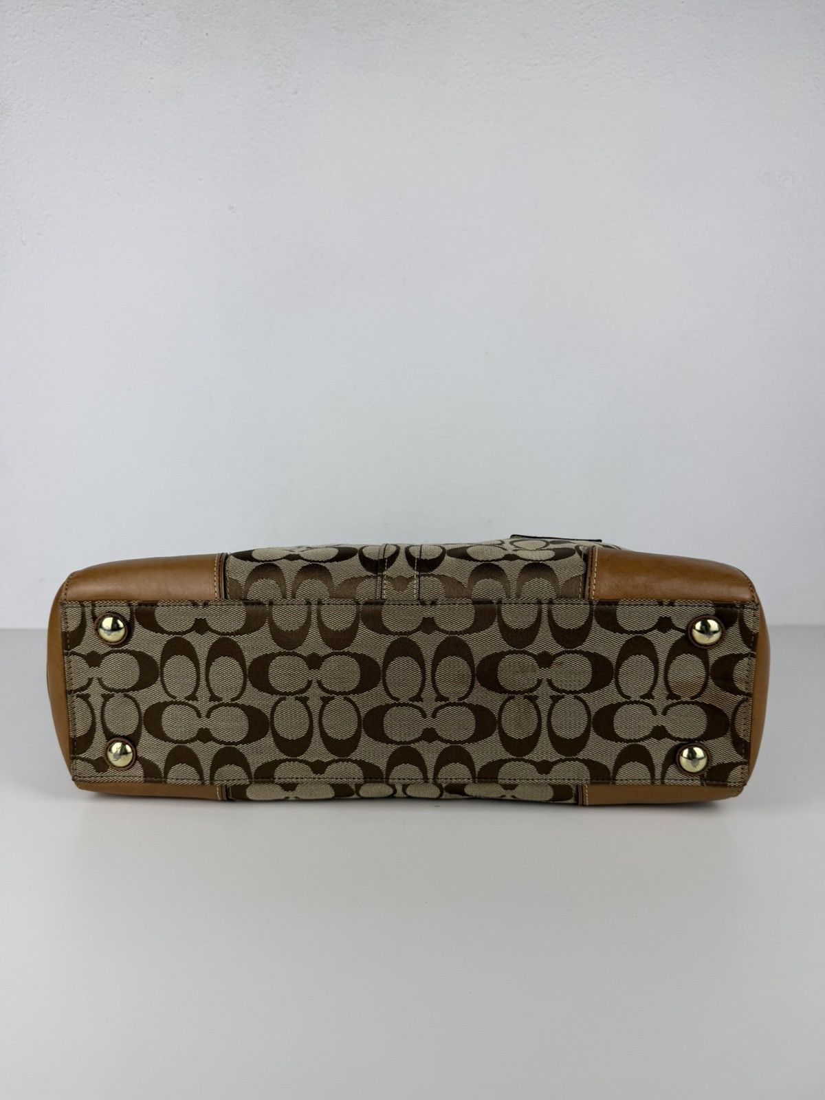 Coach signature turnlock Hamptons tote bag