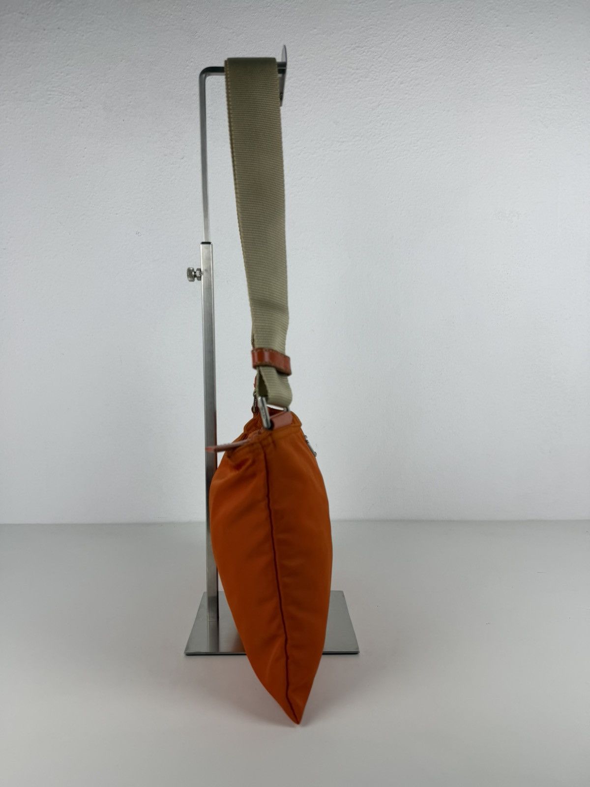 Vintage prada nylon triangle logo shoulder/ crossbody bag