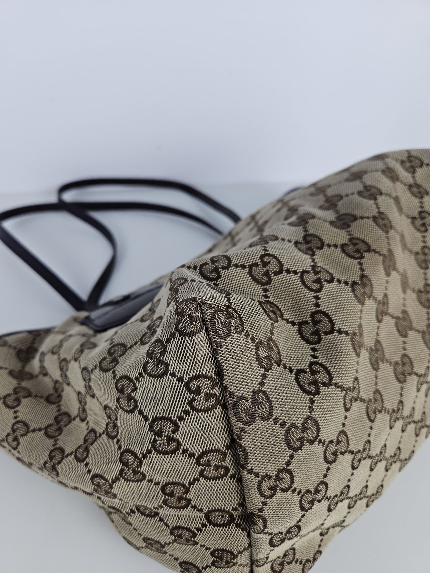 Gucci abbey gg monogram tote bag