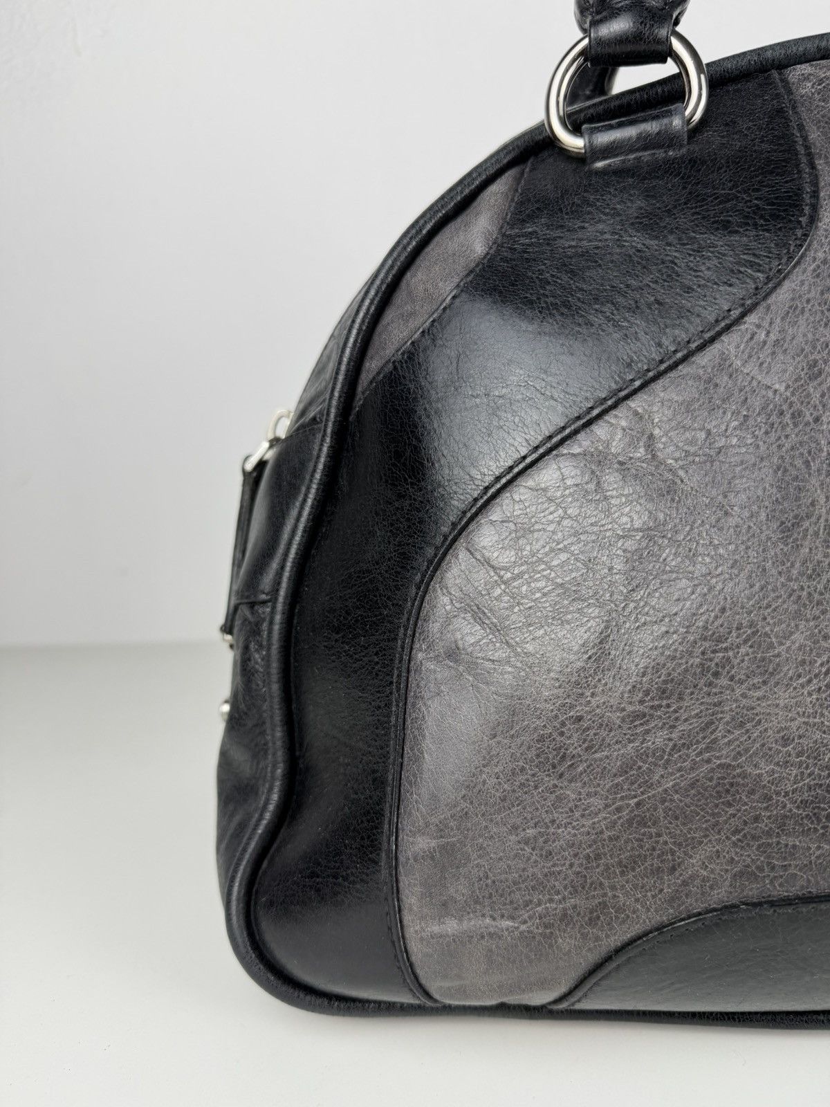 Miu Miu leather bowling bag