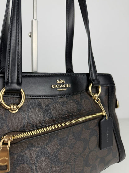 Coach kailey carryall signature monogram tote bag