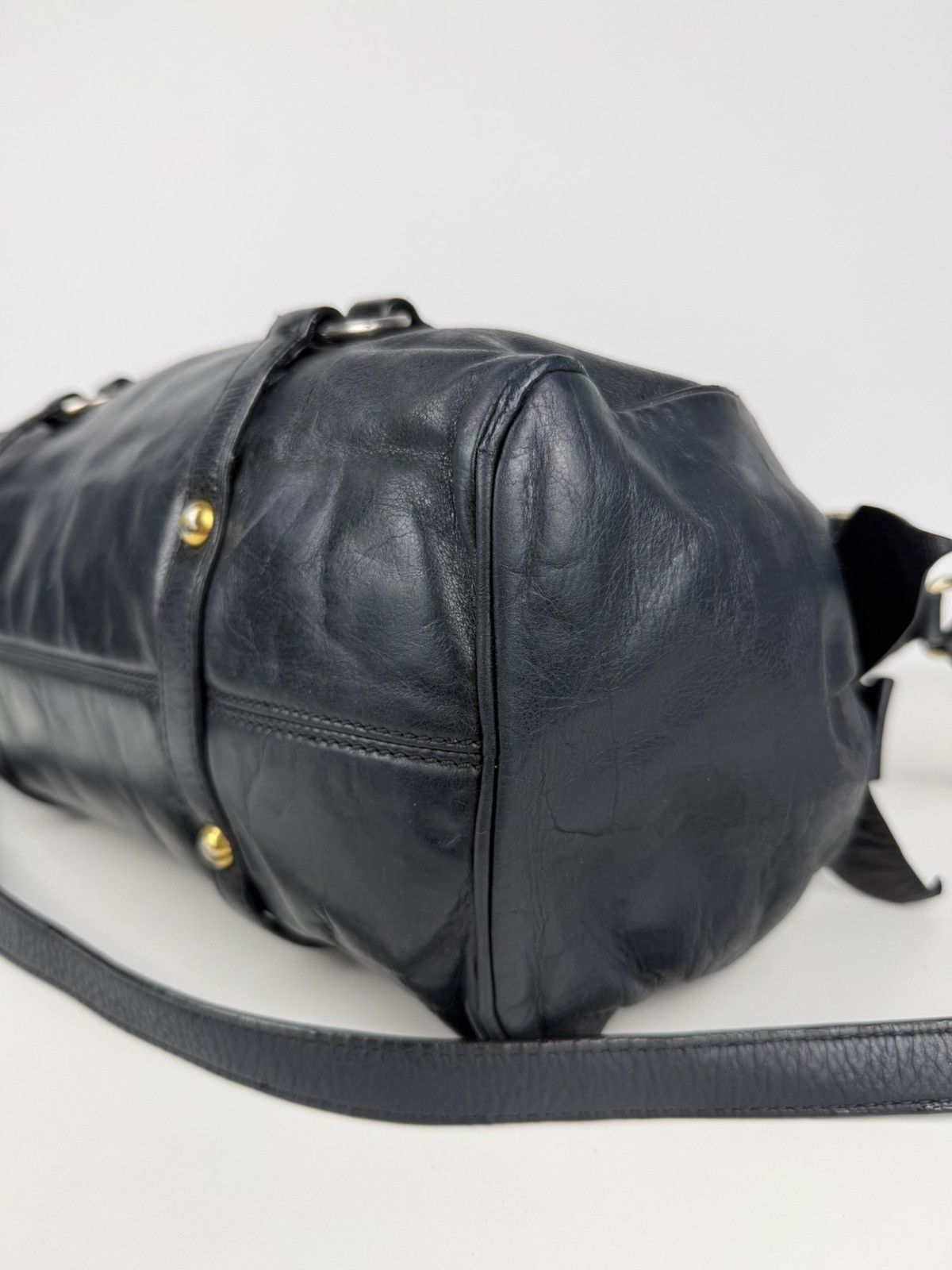 Miu miu vitello bow bag in deep navy