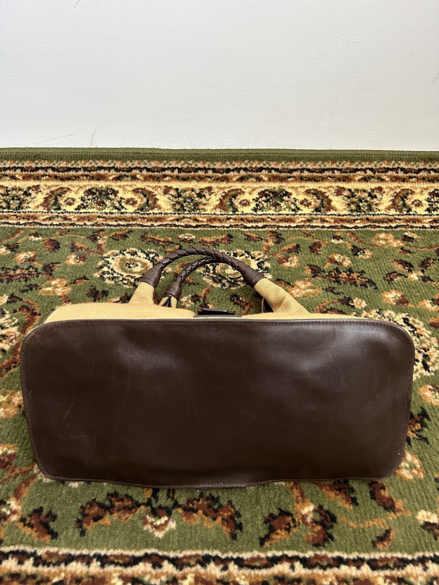 Bottega Veneta intrecciato leather hobo handbag in brown
