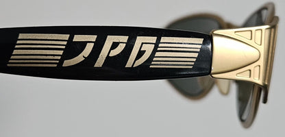 Vtg Jean Paul Gaultier 58-6204 big logo oval sunglasses