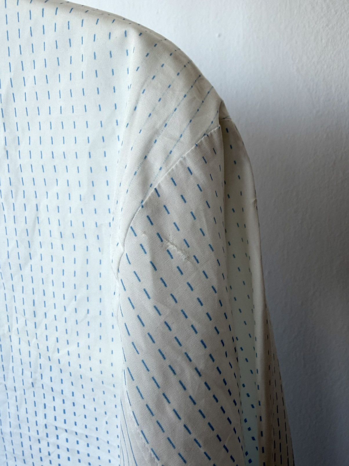 Prada gradient stripe chest logo shirt