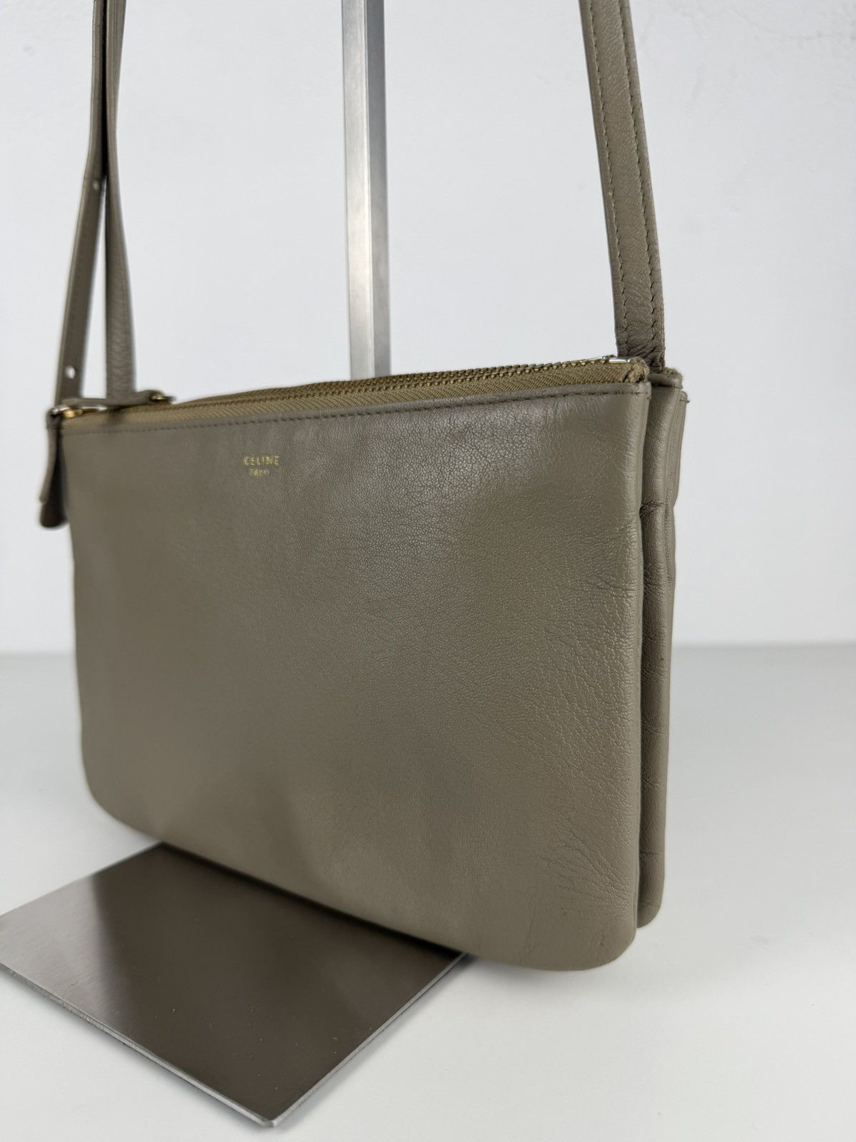 Celine trio leather shoulder/ crossbody bag
