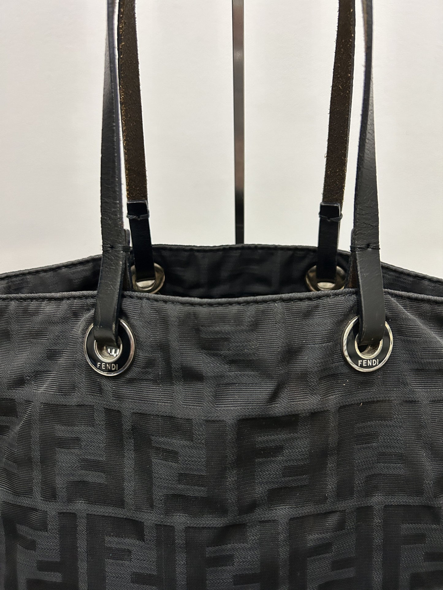 Vintage y2k fendi ff zucchino monogram tote bag