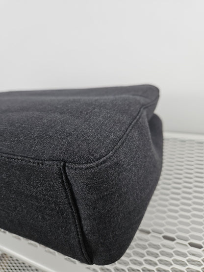 Archive AW1999 prada sport black tab wool and nylon tote bag