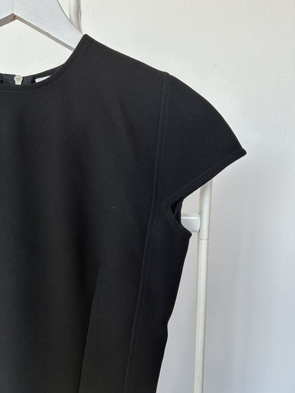 Victoria Beckham black cocoon midi dress