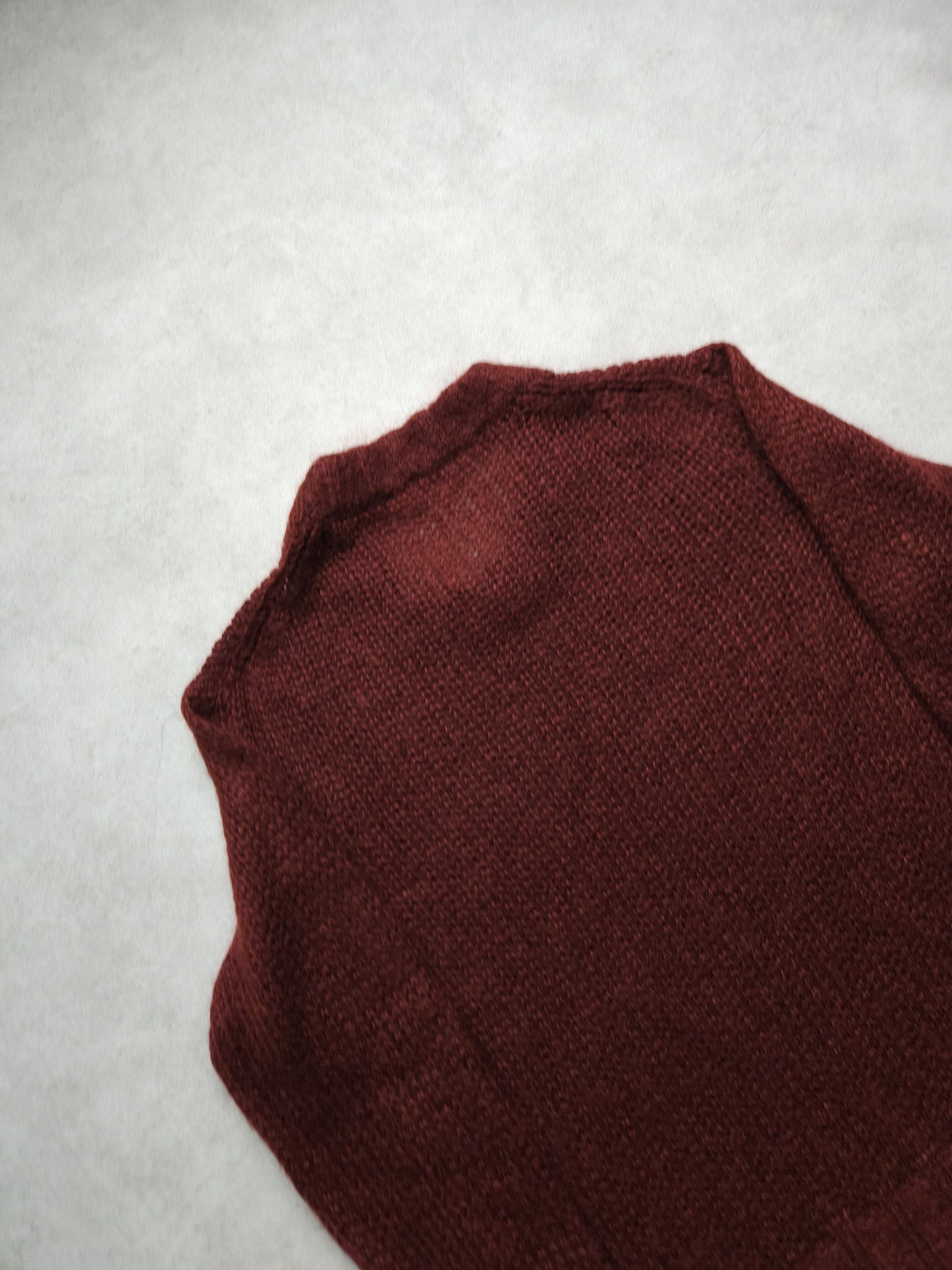 Prada mohair knit in burgundy