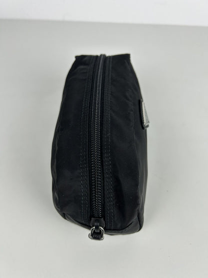 Prada nylon triangle logo mini pouch