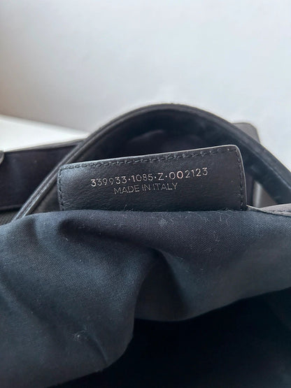 Balenciaga navy cabas logo tote bag small