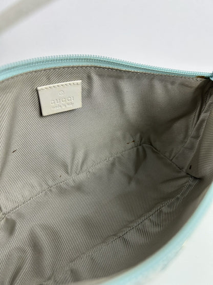 Vintage y2k Gucci monogram canvas boat bag pochette