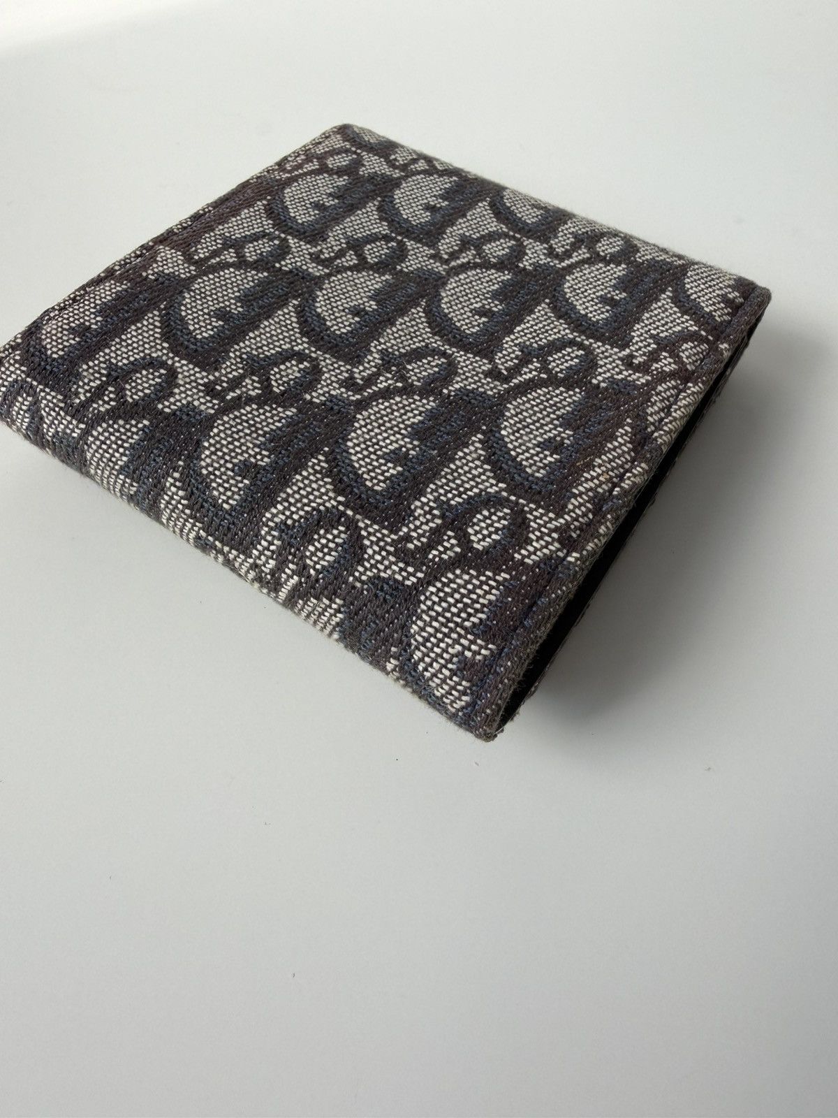 Dior trifold street chic monogram canvas and leather wallet