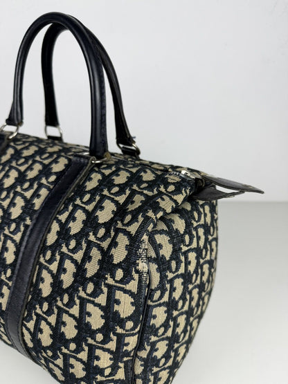 Vintage 80s Dior trotter oblique monogram mini Boston bag