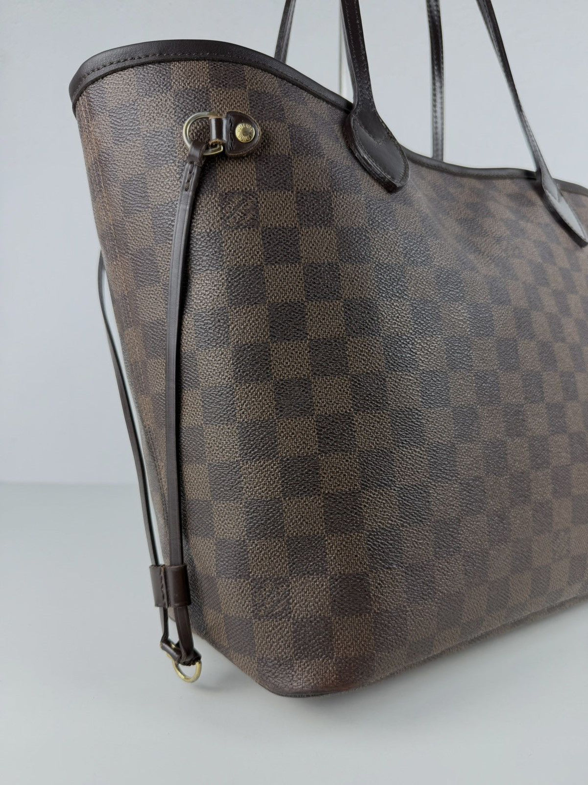 Louis Vuitton damier ebene neverfull mm tote bag
